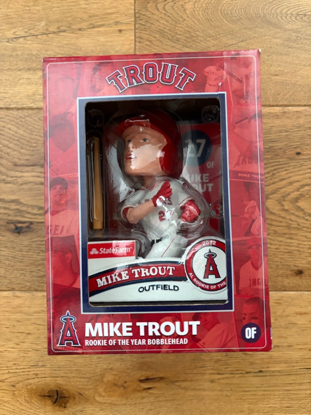 Angels Mike Trout Red and White Bobblehead NEW